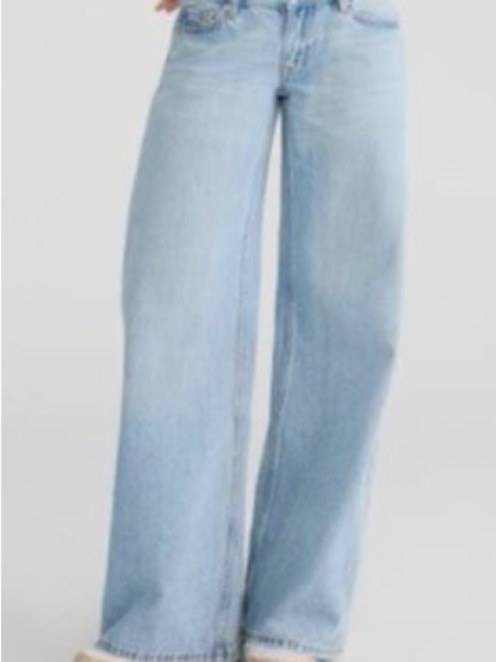 Super Low Rise Baggy Wide Leg -10S NWT LT Wash